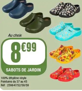 La Foir'Fouille Sabots de jardin offre