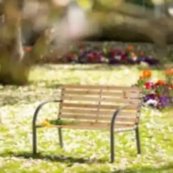 Tectake banc de jardin micha 2 places 119,5x 62x83cm