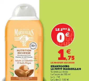 Super U Shampooing Le Petit Marseillais offre