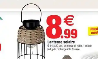 Bazarland Lanterne solaire offre