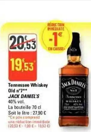 Tennessee whiskey old n°7 jack daniel's