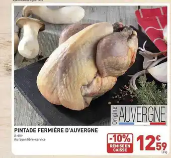 Pintade fermière d'auvergne