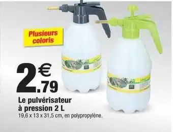 Bazarland Le pulvérisateur à pression 2l offre