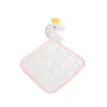 Doudou lange mouchoir rose 18x18cm lune
