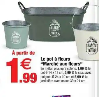 Bazarland Le pot à fleurs offre