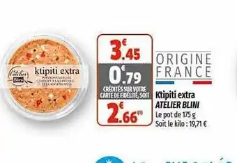 Coccimarket Ktipiti extra atelier blini offre