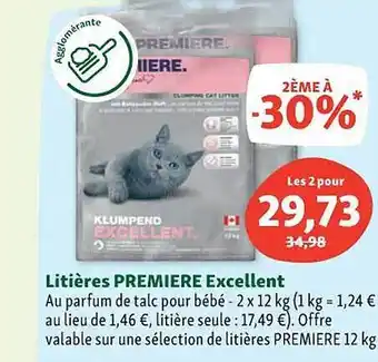 Maxi Zoo Litières premier excellent offre