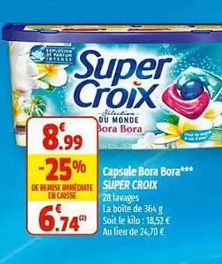 Capsule bora bora super choix