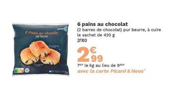 6 pains au chocolat