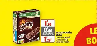 Coccinelle Express Barres chocolatées nestlé offre