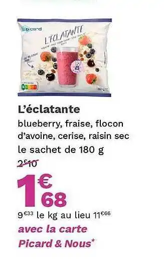 Picard L'éclatante offre