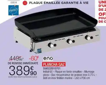 Extra Eno plancha gaz 556532010701 offre