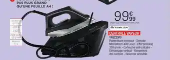 Extra Rowenta centrale vapeur vr8225fo offre