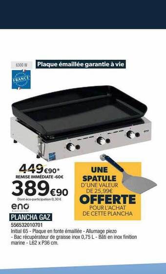 Proxi Confort Eno plancha gaz offre