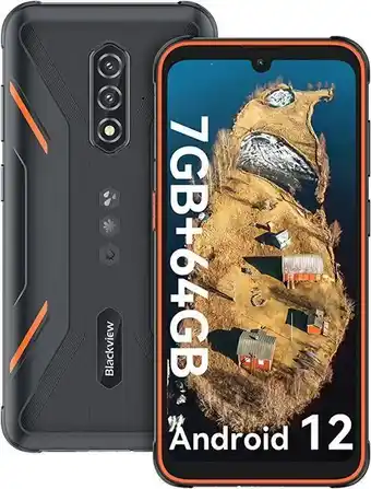 Blackview bv5200pro, téléphone portable incassable android 12(7go+64go/tf-1to,écran 6.1"hd+,qcta-core,13mp+8mp caméra,5180...