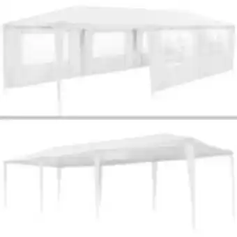 Tectake tonnelle 9 x 3 m - bleu