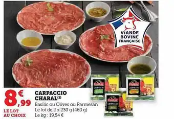 Hyper U Carpaccio charal offre