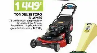 Point Vert Tondeuse toro bilames offre