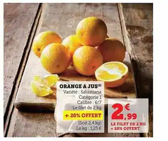 Hyper U Orange à jus offre