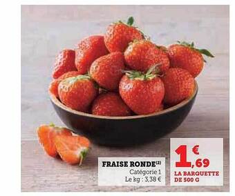Hyper U Fraise ronde offre