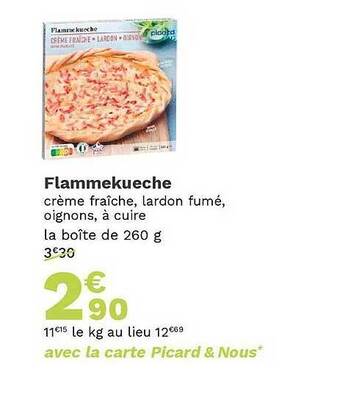 Picard Flammekueche offre