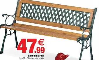 Bazarland Banc de jardin offre