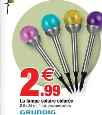 La lampe solaire colorée