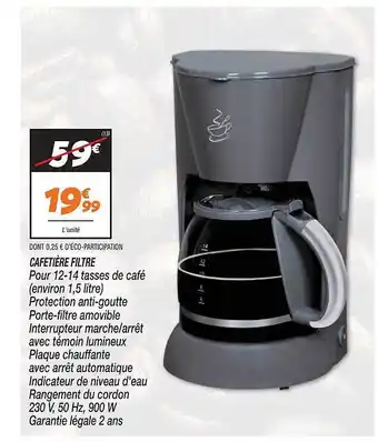 Netto Cafetière filtre offre