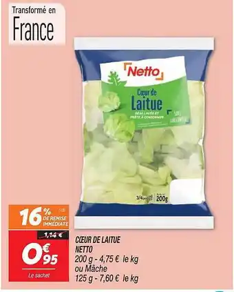 Netto Cœur de laitue netto offre