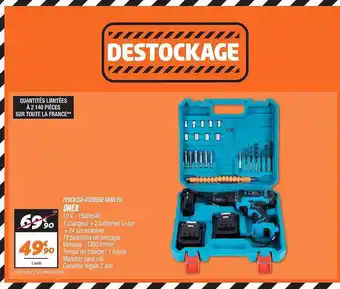 Netto Perceuse-visseuse sans fil onex offre