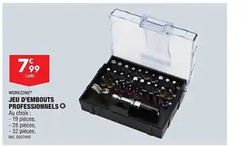 ALDI Jeu d'embouts professionnels workzone offre