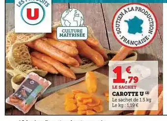 Super U Carotte u offre