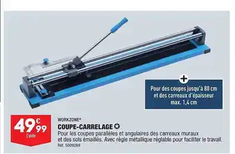 ALDI Coupe-carrelage workzone offre