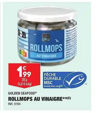ALDI Rollmops au vinaigre golden seafood offre