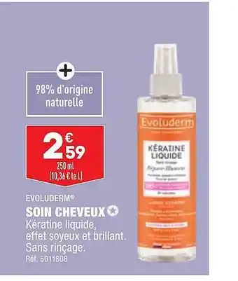 ALDI Soin cheveux evoluderm offre