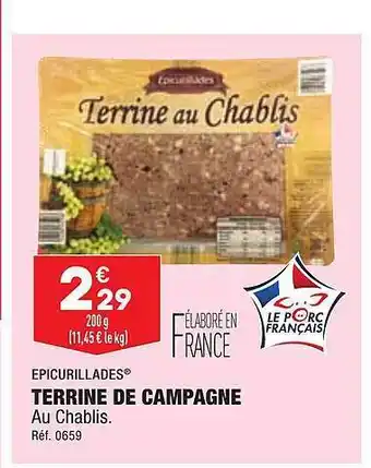 ALDI Terrine de campagne epicurillades offre