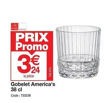 Gobelet america's 38cl