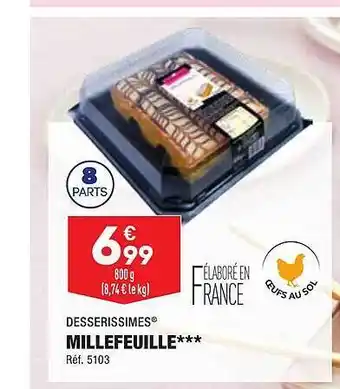 ALDI Millefeuille desserissimes offre