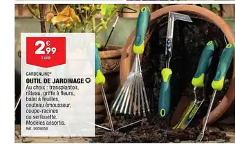 ALDI Outil de jardinage gardenline offre