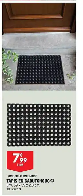 ALDI Tapis en caoutchouc home creation living offre