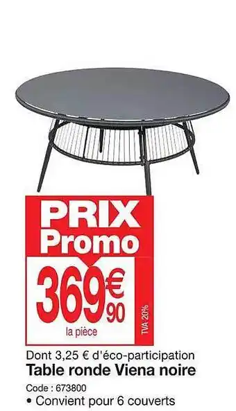 Table ronde viena noire