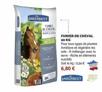 Bricomarché Fumier de cheval 20 kg jardibest offre