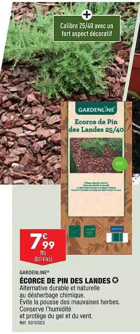 Écorce de pin des landes gardenline