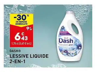 ALDI Lessive liquide 2-eb-1 dash offre