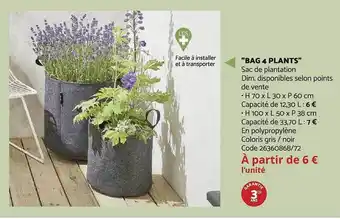 Bricomarché Offre "bag 4 plants" chez bricomarche offre