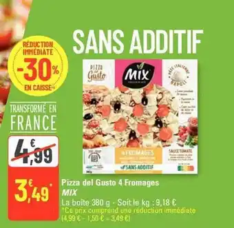 G20 Pizza del gusto 4 fromages mix offre