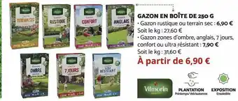 Bricomarché Gazon en boîte de 250 g vilmorin offre