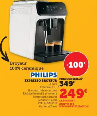 Hyper U Expresso Broyeur offre