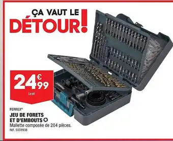 ALDI Jeu de forets et d'embouts ferrex offre