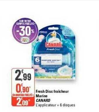 G20 Fresh disc fraîcheur marine canard offre